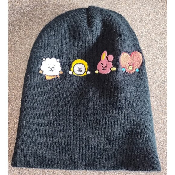 K Pop BT21 Koya, Shooky, Mang & Van Peeking Beanie - Picture 3 of 6
